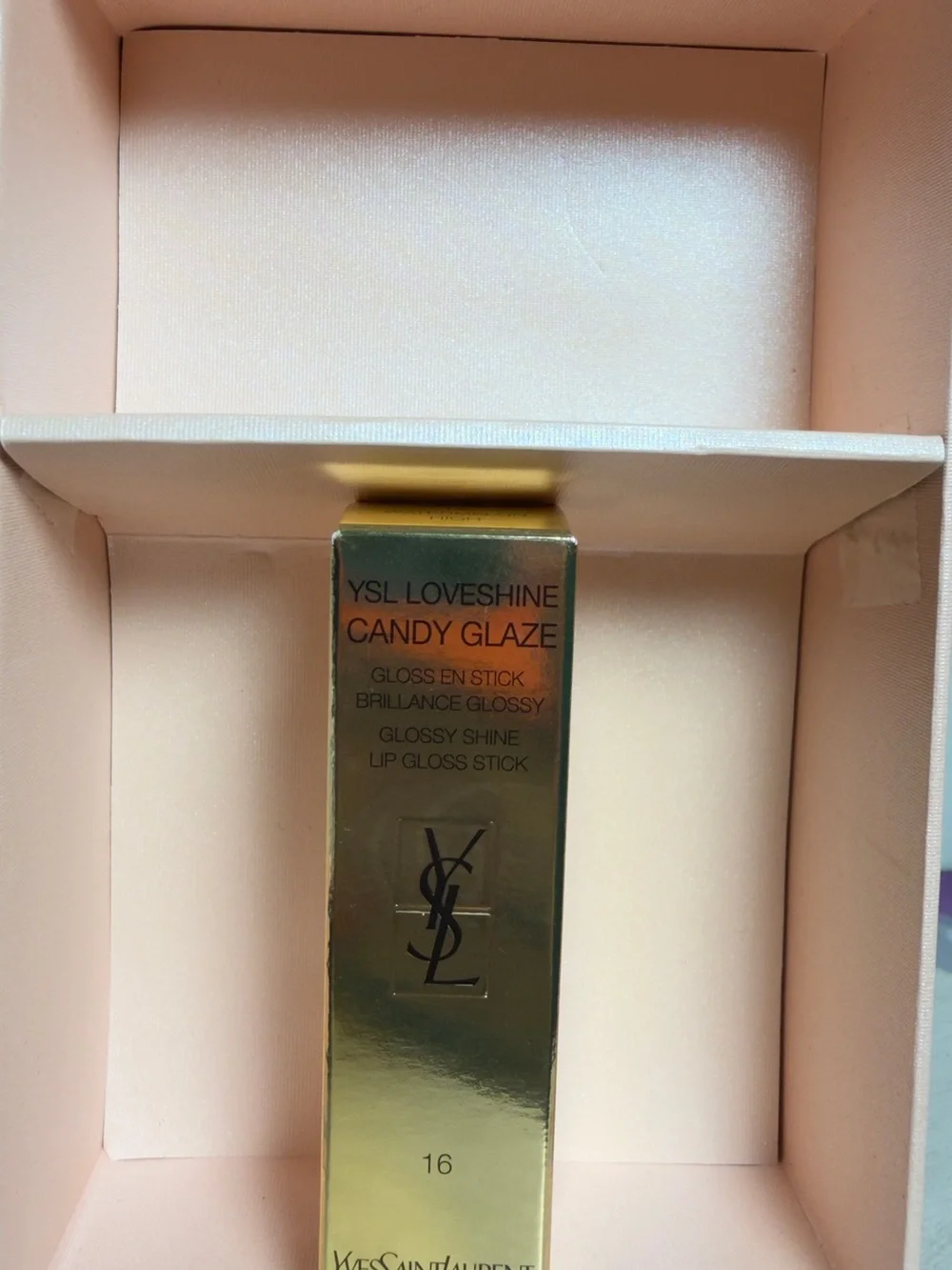 Yves Saint Laurent YSL LoveShine Candy Glaze Lip Gloss Stick - Pink